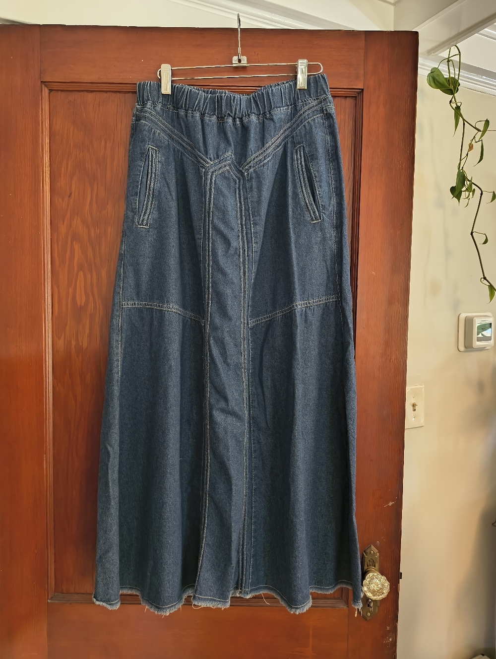 TWO Denim Maxi Skirts